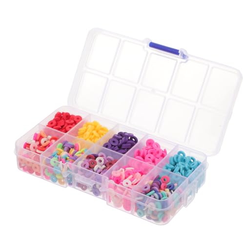 DOITOOL 1500 Stück Armband Schmuck Lose Perlen Weiche Tonperlen Perlen Zur Schmuckherstellung Tonperlen Für Die Schmuckherstellung Diy -kunsthandwerk Machen Perlen Tont Kit Polymer-ton DOITOOL 1500 Stück Armband Schmuck Lose Perlen Weiche Tonperlen Perlen Zur Schmuckherstellung Tonperlen Für Die Schmuckherstellung Diy -kunsthandwerk Machen Perlen Tont Kit Polymer-ton von DOITOOL