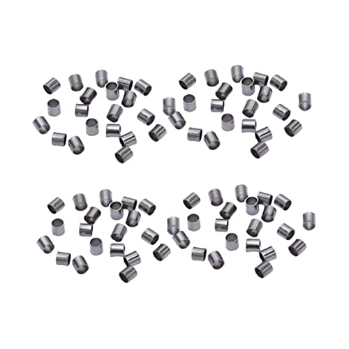 DOITOOL 1500 Stück Kleines von Kupfer Quetschperlen für Schmuckherstellung DIY Bastelzubehör Schwarz für Armbänder und für Kreative Projekte von DOITOOL