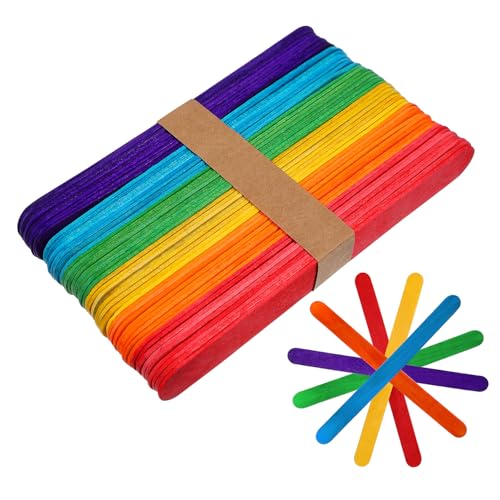DOITOOL 150Stücke Holzstäbchen für DIY Bastelprojekte Farbige für Gruppenaktivitäten Unterricht Geburtstagsfeiern und Handwerksideen DOITOOL 150Stücke Holzstäbchen für DIY Bastelprojekte Farbige für Gruppenaktivitäten Unterricht Geburtstagsfeiern und Handwerksideen von DOITOOL