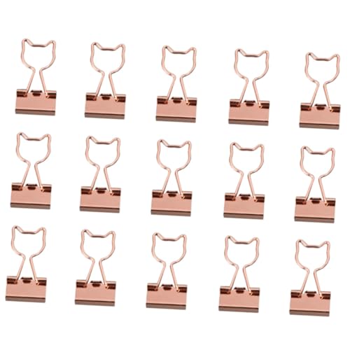 DOITOOL 15Stücke Büro Büroklammern Farbige Binderclips Roségold Praktische Aktenklammern Für Büro Lange Schwanzclips Für Dokumente Und Notizen DOITOOL 15Stücke Büro Büroklammern Farbige Binderclips Roségold Praktische Aktenklammern Für Büro Lange Schwanzclips Für Dokumente Und Notizen von DOITOOL