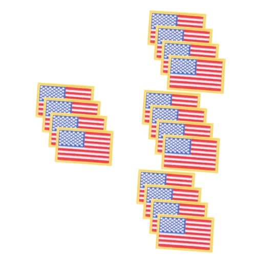 DOITOOL 16 Stk. Teiliges Amerikanische Flaggen Aufnäher zum Aufbügeln und Annähen Langlebige DIY Kleidung Reparatur Patches für Rucksäcke Hüte Taschen Stoffapplikationen DOITOOL 16 Stk. Teiliges Amerikanische Flaggen Aufnäher zum Aufbügeln und Annähen Langlebige DIY Kleidung Reparatur Patches für Rucksäcke Hüte Taschen Stoffapplikationen von DOITOOL