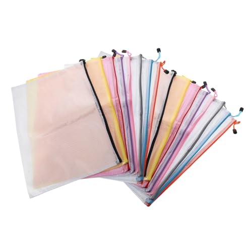 DOITOOL 16 Stück Aktenhalter Reißverschlusstasche Taschen Organisieren A3-geldbörsen Mit Reißverschluss Netztaschen Mit Reißverschluss Dokumententasche Wasserdichte Beutel Dateibeutel Pvc DOITOOL 16 Stück Aktenhalter Reißverschlusstasche Taschen Organisieren A3-geldbörsen Mit Reißverschluss Netztaschen Mit Reißverschluss Dokumententasche Wasserdichte Beutel Dateibeutel Pvc von DOITOOL