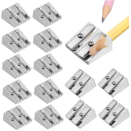 DOITOOL 16 Stück Bleistiftspitzer Aus Aluminiumlegierung Bleistiftspitzer-klassenzimmer Bleistiftspitzer Handbuch Bleistiftschärfer Mini-handbleistiftspitzer Anspitzer Werkzeug Bleistifte von DOITOOL