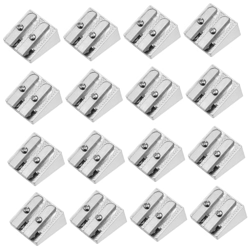 DOITOOL 16 Stück Bleistiftspitzer aus Aluminiumlegierung Bleistiftspitzer Handbuch Bleistiftspitzer-Klassenzimmer Punkt bleistift anspitzer bleistiftanspitzer bleistifte Buntstiftspitzer von DOITOOL