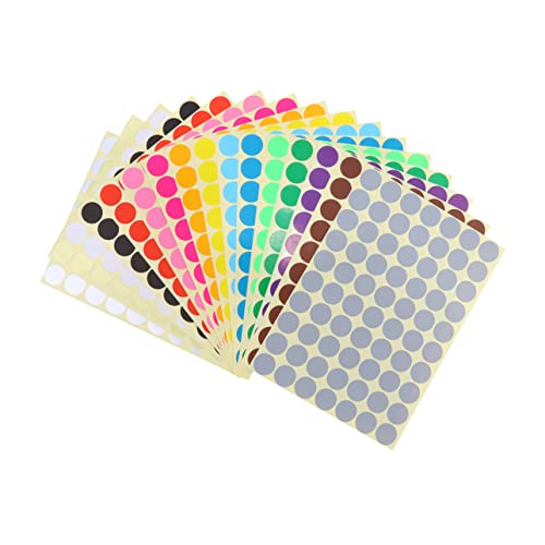DOITOOL 16 Stück Farbaufkleber Selbstklebende Etiketten Farbige Anhänger Runde Aufkleber Farbige Kreise Verschiedene Punkte Klebeband Kleine Etikettenaufkleber Bunte DOITOOL 16 Stück Farbaufkleber Selbstklebende Etiketten Farbige Anhänger Runde Aufkleber Farbige Kreise Verschiedene Punkte Klebeband Kleine Etikettenaufkleber Bunte von DOITOOL