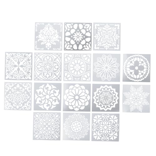 DOITOOL 16 Stück Malvorlage Schablonen zum Malen Mandala-Schablonen Malschablonen für Wände Malerei Schablone für Handwerk Mandala Punktierungsschablonen das Haustier DOITOOL 16 Stück Malvorlage Schablonen zum Malen Mandala-Schablonen Malschablonen für Wände Malerei Schablone für Handwerk Mandala Punktierungsschablonen das Haustier von DOITOOL