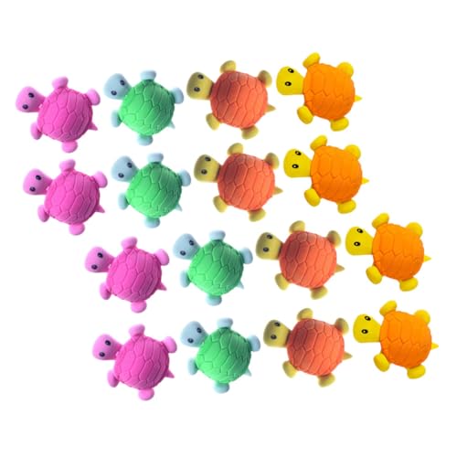 DOITOOL 16 Stück Schildkröte Radiergummi erasers for radiergummi funny present süßes stationäres Schildkröten-Radiergummi, Großpackung tragbare Schildkröten-Radiergummis von DOITOOL