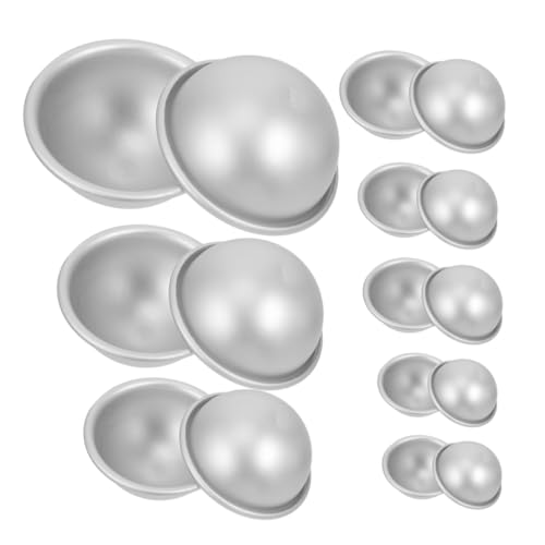 DOITOOL 16 Stück Teiliges Aluminiumlegierung Badebombenform Runde Kugelform DIY Badekugel Seifenform Langlebig und Einfach zu Entformen für Badekugeln Seife und Handgemacht DOITOOL 16 Stück Teiliges Aluminiumlegierung Badebombenform Runde Kugelform DIY Badekugel Seifenform Langlebig und Einfach zu Entformen für Badekugeln Seife und Handgemacht von DOITOOL