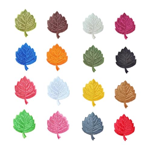 DOITOOL 16 Stück Teiliges Bügelbild Patches Ahornblatt Form Bestickte Applikationen mit Hotmelt Rückseite zum Aufbügeln und Nähen Kleidung Taschen Hüte Schuhe für DIY Dekoration und DOITOOL 16 Stück Teiliges Bügelbild Patches Ahornblatt Form Bestickte Applikationen mit Hotmelt Rückseite zum Aufbügeln und Nähen Kleidung Taschen Hüte Schuhe für DIY Dekoration und von DOITOOL