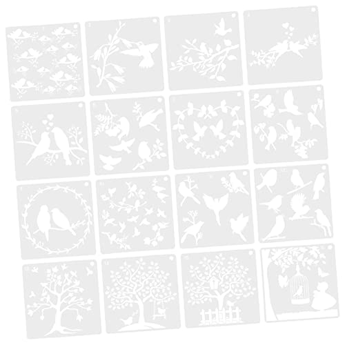 DOITOOL 16 Stück Teiliges Diy Schablonen Set für Kreative Wand und Holzmalerei Wiederverwendbare Malvorlagen für Kunstprojekte und Heimdekoration DOITOOL 16 Stück Teiliges Diy Schablonen Set für Kreative Wand und Holzmalerei Wiederverwendbare Malvorlagen für Kunstprojekte und Heimdekoration von DOITOOL