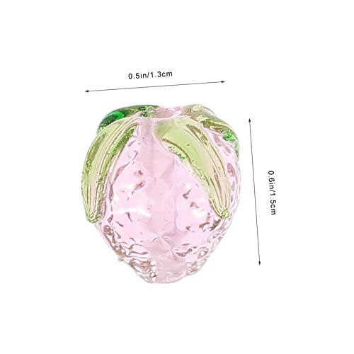 DOITOOL 16 Stück Teiliges Erdbeer Schmuckanhänger aus Langlebigem Material Verarbeitung Zarte Rosa DIY Charms für Armbänder Halsketten Geeignet für Schmuckherstellung und Geschenkideen von DOITOOL