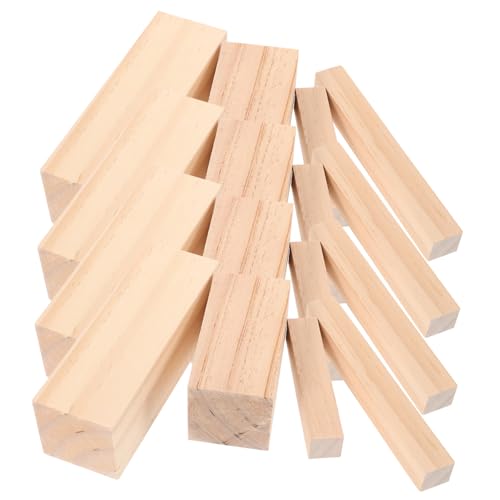 DOITOOL 16 Stück Teiliges Holzschnitz aus Unbehandelten Robusten Holzklötzen für Kreative DIY Bastelprojekte und Holzverarbeitung mit Einfacher Bemalung für Anfänger DOITOOL 16 Stück Teiliges Holzschnitz aus Unbehandelten Robusten Holzklötzen für Kreative DIY Bastelprojekte und Holzverarbeitung mit Einfacher Bemalung für Anfänger von DOITOOL