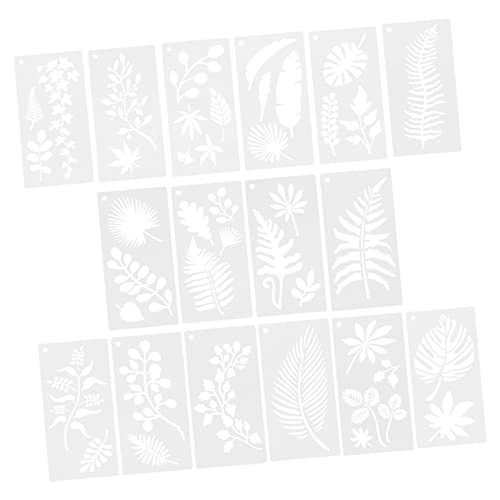 DOITOOL 16 Stück Teiliges Set Tropische Schablonen Wiederverwendbare Diy Malvorlagen Hollow Templates für Wandmalerei Scrapbooking Zeichnen und Bastelprojekte von DOITOOL