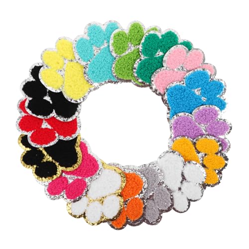 DOITOOL 16 Stück Teiliges Süße Pfotenabdruck Bügelflicken mit Silberner Umrandung Bestickte Chenille Applikationen zum Aufnähen DIY Stoffpatches für Kleidung Jeans Rucksäcke Hüte DOITOOL 16 Stück Teiliges Süße Pfotenabdruck Bügelflicken mit Silberner Umrandung Bestickte Chenille Applikationen zum Aufnähen DIY Stoffpatches für Kleidung Jeans Rucksäcke Hüte von DOITOOL