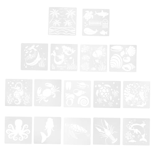 DOITOOL 16 Stück Teiliges Tier Malvorlagen Wiederverwendbarem Waschbare Diy Schablonen für Erwachsene Kreative Bastelvorlagen für Malprojekte und Wanddekoration von DOITOOL