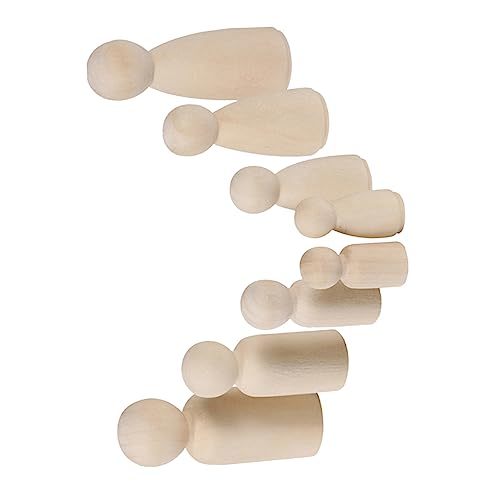 DOITOOL 16 Stück Teiliges Unbemalte Holzpuppen für DIY Bastelbedarf für Kreative Projekte zum Bemalen und Gestalten mit Farben und Stoffen DOITOOL 16 Stück Teiliges Unbemalte Holzpuppen für DIY Bastelbedarf für Kreative Projekte zum Bemalen und Gestalten mit Farben und Stoffen von DOITOOL