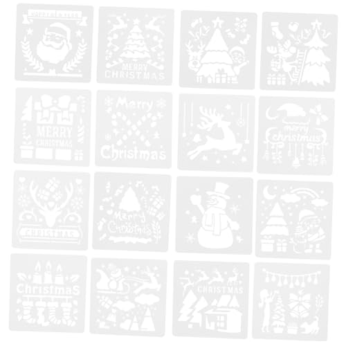 DOITOOL 16 Stück Teiliges Weihnachts Schablonen Pet für Diy Malprojekte für Wanddekoration Scrapbooking und Kreative Handarbeiten DOITOOL 16 Stück Teiliges Weihnachts Schablonen Pet für Diy Malprojekte für Wanddekoration Scrapbooking und Kreative Handarbeiten von DOITOOL