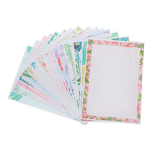 DOITOOL 160 Stück Blumenrand Briefpapier mit Frischem Design Schreibpapier für Dankesbriefe Gedichte und Notizen für Zuhause und Schule von DOITOOL