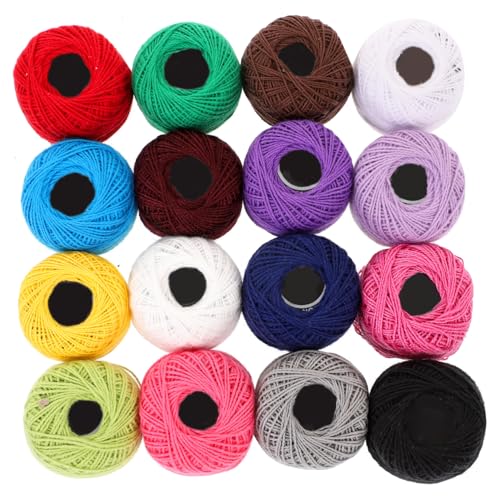 DOITOOL 16Rolle Baumwoll Stickgarn Set Kreuzstich Fäden Zufälligen Farben für DIY Projekte pro für Bastelarbeiten und Geschenkherstellung DOITOOL 16Rolle Baumwoll Stickgarn Set Kreuzstich Fäden Zufälligen Farben für DIY Projekte pro für Bastelarbeiten und Geschenkherstellung von DOITOOL