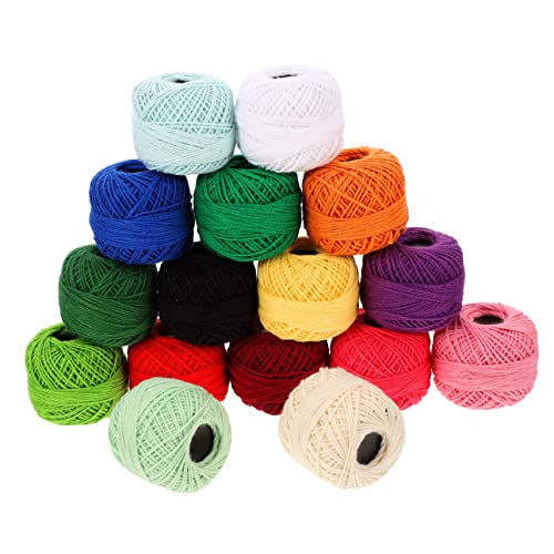 DOITOOL 16Rollen Farbenfrohes Stickgarn für DIY Projekte Langlebiges und Verschleißfestes Material für Handarbeiten und Stickerei Verschiedene von DOITOOL