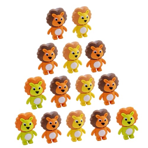 DOITOOL 16Stücke Cartoon Radiergummi Löwenform Entzückende Radiergummis Für Zufällige Schreibwaren Für Schulbedarf Mitgebsel Für Kindergeburtstage von DOITOOL