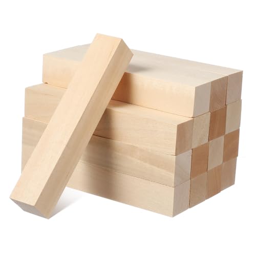 DOITOOL 16Stücke Quadratische Holzdübel Unbeschichtet Vielseitige Holzstäbchen Für DIY Bastelprojekte Schnitzen Und Dekorieren Natürliche Holzleisten Mit Klarer DOITOOL 16Stücke Quadratische Holzdübel Unbeschichtet Vielseitige Holzstäbchen Für DIY Bastelprojekte Schnitzen Und Dekorieren Natürliche Holzleisten Mit Klarer von DOITOOL