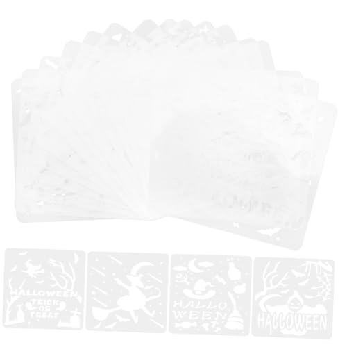 DOITOOL 16Stücke Teiliges Halloween Malvorlagen Hohlmalerei Schablonen Für Dekorationen Für Wände Möbel Und Bastelarbeiten DOITOOL 16Stücke Teiliges Halloween Malvorlagen Hohlmalerei Schablonen Für Dekorationen Für Wände Möbel Und Bastelarbeiten von DOITOOL