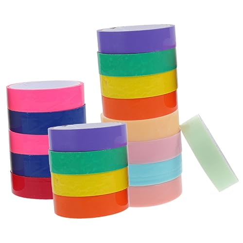 DOITOOL 18 Rollen Klebebänder für Selbstklebende Ballbänder Lustige DIY Tapes Stressabbau Farbenfrohe und Glatte Oberflächen für Teiliges von DOITOOL