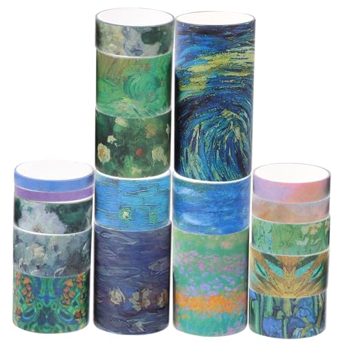DOITOOL 18 Rollen Multifunktionale Diy Klebebänder Dekorative Washi Tape für Scrapbooking Partys und Projekte von DOITOOL