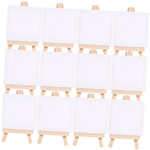 DOITOOL 18 Sätze Mini Staffelei Teiliges mit Malleinlagen und Dekorativen Easels für Kreative Projekte und Diy Kunstwerke von DOITOOL