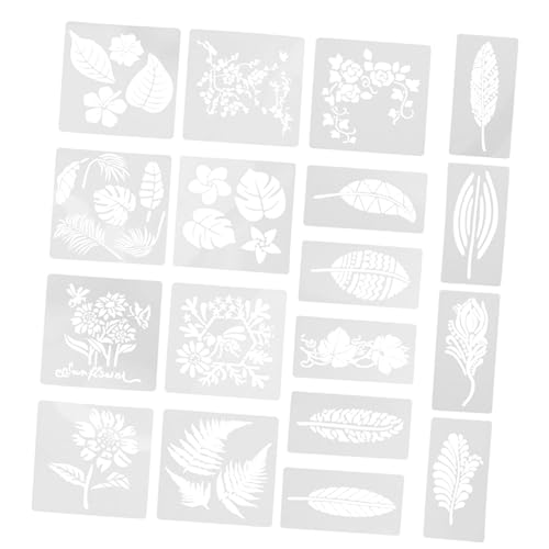 DOITOOL 18 Stück Blatt Blumen Vorlagen Schablonen Malvorlagen DIY Malschablone Wandmalschablone Wiederverwendbare Schablone Blatt Vorlage Schablone Für Wandmalerei Schablone Zum von DOITOOL