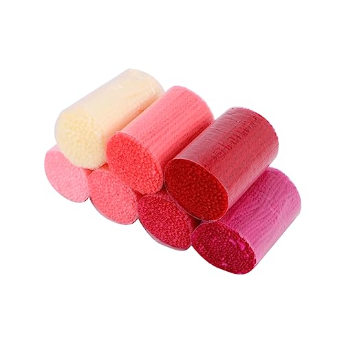DOITOOL 18 Stück Cross-Stitch-Wolle bastelset basteln für teppich the carpet dekoringe fäustel Baumwollgarn zum Stricken Garnbündel Stickgarn dickes Garn Baumwollfaden rot von DOITOOL