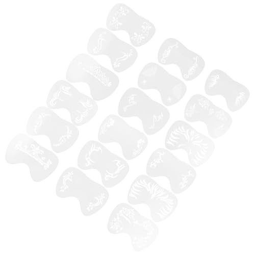 DOITOOL 18 Stück Gesichts Muster Schablonen Kunststoff Dekorative Schablonen für Gesichtsbemalung Diy Augen Make Up Langlebig und Wiederverwendbar DOITOOL 18 Stück Gesichts Muster Schablonen Kunststoff Dekorative Schablonen für Gesichtsbemalung Diy Augen Make Up Langlebig und Wiederverwendbar von DOITOOL