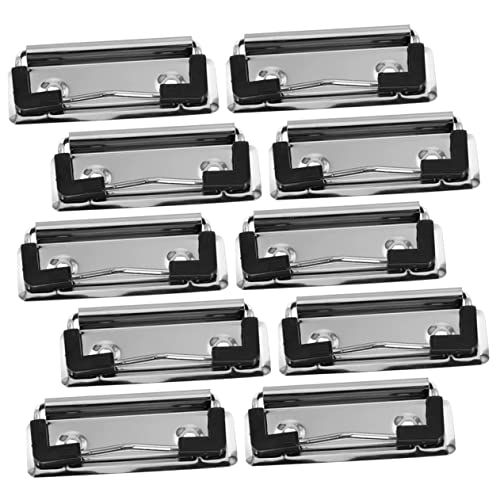 DOITOOL 18 Stück Metallclip Büroklammern Mini -Binder Clips Klemmen Papierbinder dokumentieren Dokumente Ordner Trennclip Lose Blattklammern Ordnerclips Klemmen für Büro vernickelt Silber von DOITOOL