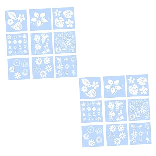 DOITOOL 18 Stück Teiliges Blüten Schablonen für Diy Kunstprojekte Wiederverwendbare Malvorlagen für Scrapbooking Kartenherstellung und Bastelarbeiten für Bastler DOITOOL 18 Stück Teiliges Blüten Schablonen für Diy Kunstprojekte Wiederverwendbare Malvorlagen für Scrapbooking Kartenherstellung und Bastelarbeiten für Bastler von DOITOOL