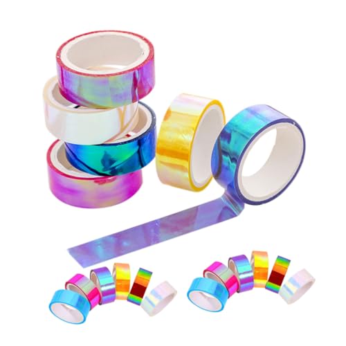 DOITOOL 18 Stück Teiliges Dekoratives Washi Tape Farbverlaufendes Wasserfestes Klebeband für Scrapbooking Journaling DIY Basteln Vielseitig Einsetzbar für Kreative Kinderprojekte und von DOITOOL