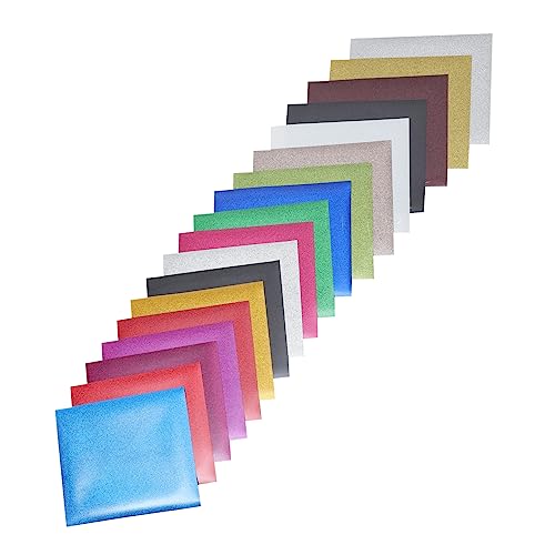 DOITOOL 18 Stück Teiliges Glitzer Heat Transfer Vinyl Transferfolie für T Shirts Hüte und Textilien Diy Thermotransferfolie Farben für Kreative Projekte DOITOOL 18 Stück Teiliges Glitzer Heat Transfer Vinyl Transferfolie für T Shirts Hüte und Textilien Diy Thermotransferfolie Farben für Kreative Projekte von DOITOOL