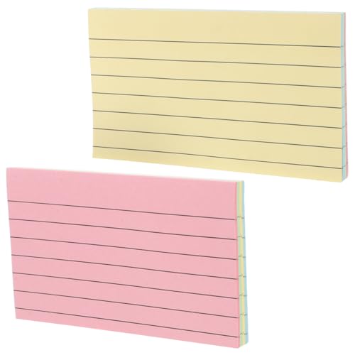 DOITOOL 180 Stück Karteikarten Bunt Doppelseitig Liniert Schreibpapier für Notizen und Organisation Kompatibel mit Allen Stiftarten Präzise Geschnittene Kanten für Perfektes DOITOOL 180 Stück Karteikarten Bunt Doppelseitig Liniert Schreibpapier für Notizen und Organisation Kompatibel mit Allen Stiftarten Präzise Geschnittene Kanten für Perfektes von DOITOOL