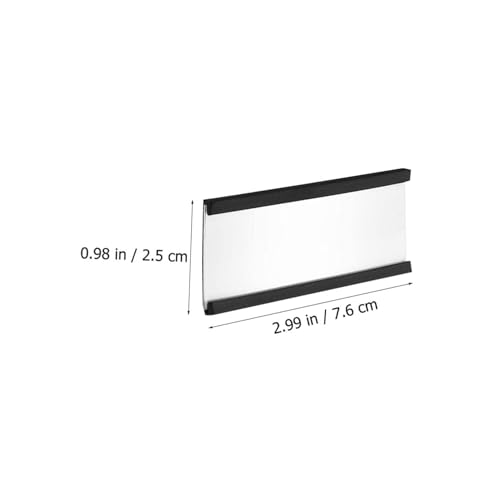DOITOOL 180 Stück Teiliges Magnetisches Channel Etikettenhalter Abwischbar und Wiederverwendbar Robuste für Lager und Regalkennzeichnung Transparentes Design für Whiteboard und von DOITOOL