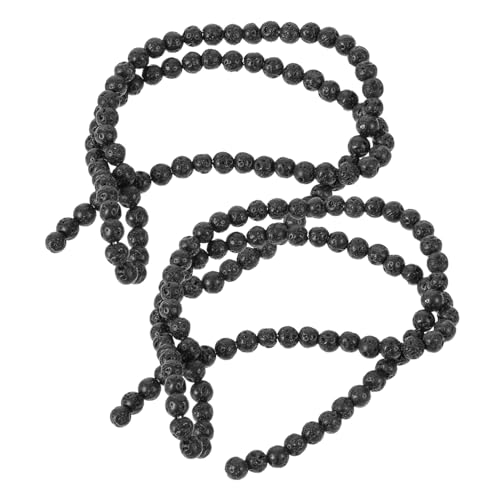 DOITOOL 184 Stück Vulkansteinperlen Perlen Aus Naturstein Herstellung Bimsstein Lose Reize Schüttgüter Lavaperlen Zerquetscht Bulk-schmuck Klein Mineral Vulkangestein Black von DOITOOL