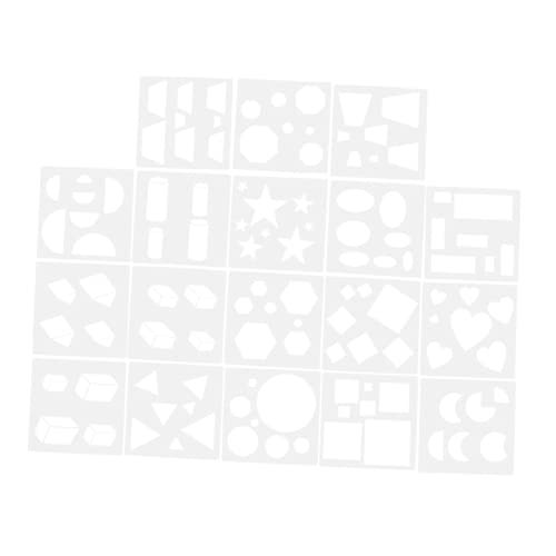 DOITOOL 18Stücke DIY Geometrische Zeichenformen für Malvorlagen Wiederverwendbare Schablonen für Wand und Scrapbooking Projekte DOITOOL 18Stücke DIY Geometrische Zeichenformen für Malvorlagen Wiederverwendbare Schablonen für Wand und Scrapbooking Projekte von DOITOOL