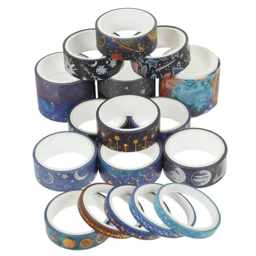 DOITOOL 19 Rollen Themen Washi Tape Dekoratives Klebeband für Scrapbooking Journaling und Diy Projekte pro Rolle für Kreative Dekorationen von DOITOOL