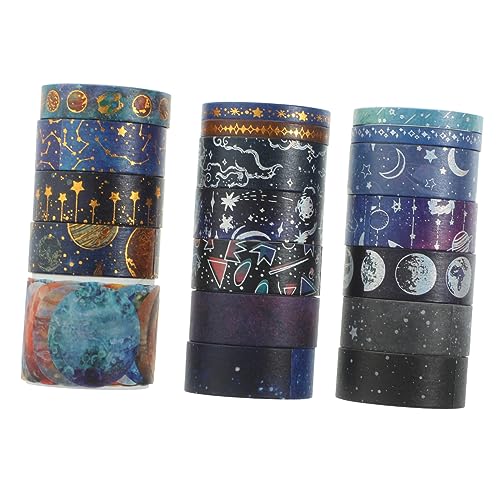 DOITOOL 19 Rollen Washi Tape Universe Muster Dekoratives Klebeband für Diy Scrapbooking Journal Basteln Geschenkverpackung Mehrzweck Washi Tape DOITOOL 19 Rollen Washi Tape Universe Muster Dekoratives Klebeband für Diy Scrapbooking Journal Basteln Geschenkverpackung Mehrzweck Washi Tape von DOITOOL