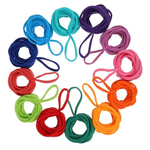 DOITOOL 192 Stück Teiliges Nachfüllset für Webstuhl Topflappen Elastische Webbänder für Diy Projekte Bastelarbeiten und Handarbeiten Farben von DOITOOL