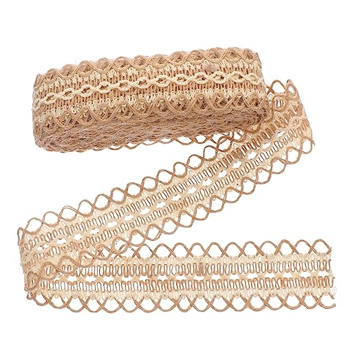 DOITOOL 1Rolle Dekorativer Jute Band Für DIY Projekte Breites Natürlichem Material Für Bekleidungszubehör Tischdecken Und Bastelideen von DOITOOL