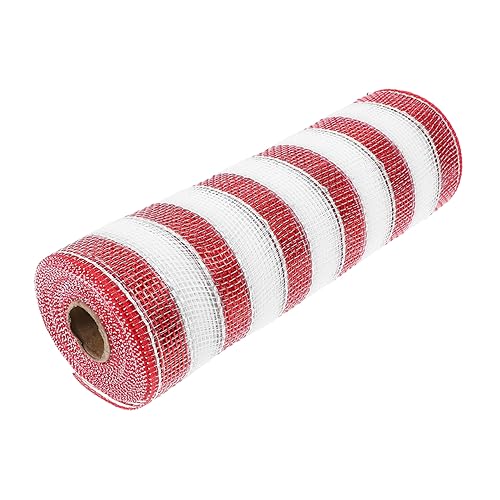 DOITOOL 1Rolle Dekoratives Geschenkband Hochwertige Ripsbänder für Blumenverpackung DIY Hochzeiten und Partys Rotes und Weißes Material DOITOOL 1Rolle Dekoratives Geschenkband Hochwertige Ripsbänder für Blumenverpackung DIY Hochzeiten und Partys Rotes und Weißes Material von DOITOOL