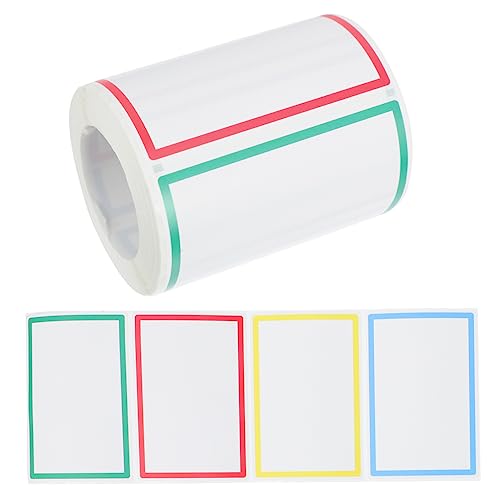 DOITOOL 1Rolle Farbige DIY Namensaufkleber Selbstklebende Etiketten für Schule Büro Partys und Blanko Etiketten für Beschriftungen Einfache Anwendung von DOITOOL