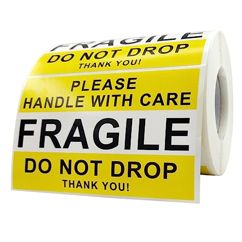 DOITOOL 1Rolle Fragile Aufkleber für Sicheren Transport Selbstklebende Warnetiketten Langlebig und Stark Haftend für Versand Auffällige Weiße DOITOOL 1Rolle Fragile Aufkleber für Sicheren Transport Selbstklebende Warnetiketten Langlebig und Stark Haftend für Versand Auffällige Weiße von DOITOOL