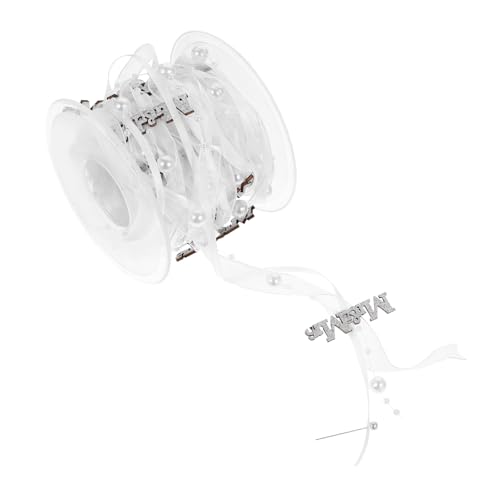 DOITOOL 1Rolle Hochzeitsdekoration Band Silbernes DIY Bastelband Für Brautsträuße Geschenkschachteln Und Romantische Tischdekoration Für Brautpaare Und Festliche Anlässe von DOITOOL