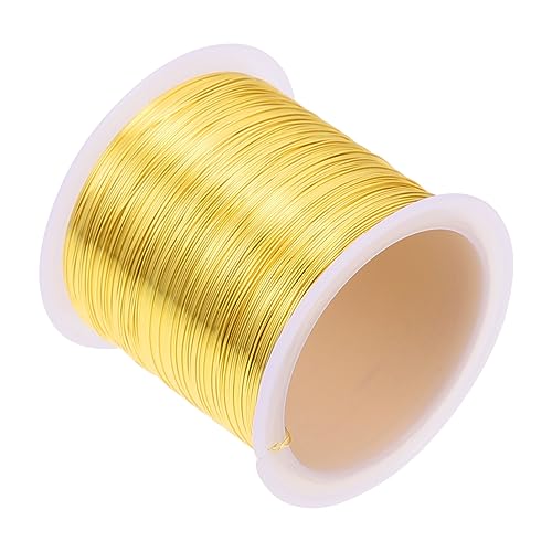 DOITOOL 1Rolle Kupferdraht für Schmuckherstellung Flexibler Langlebiger Handwerksdraht Goldfarbe für DIY Projekte Schmuckverpackungen Haarnadeln und Mehr DOITOOL 1Rolle Kupferdraht für Schmuckherstellung Flexibler Langlebiger Handwerksdraht Goldfarbe für DIY Projekte Schmuckverpackungen Haarnadeln und Mehr von DOITOOL